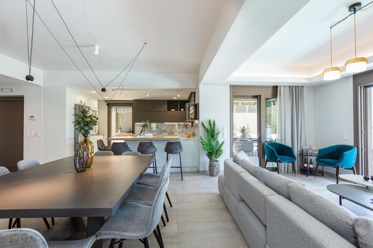 Lagoon Seaside Villa, Sumptuous Retreat,By Thinkvilla Pánormos Eksteriør bilde