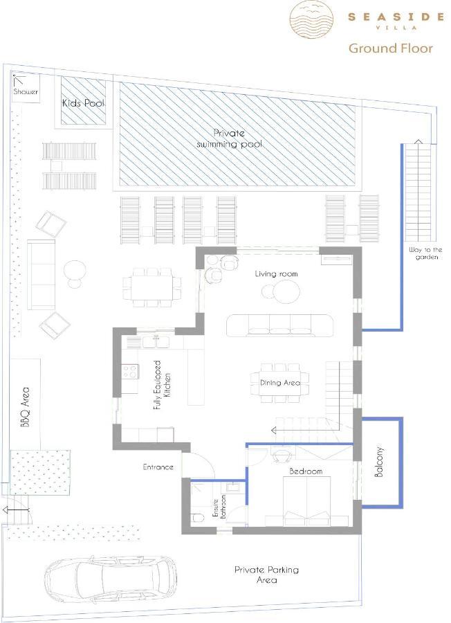 Lagoon Seaside Villa, Sumptuous Retreat,By Thinkvilla Pánormos Eksteriør bilde
